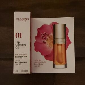 Clarins Lip Comfort Oil Mini - Huile Levres w Sweetbriar Rose Oil